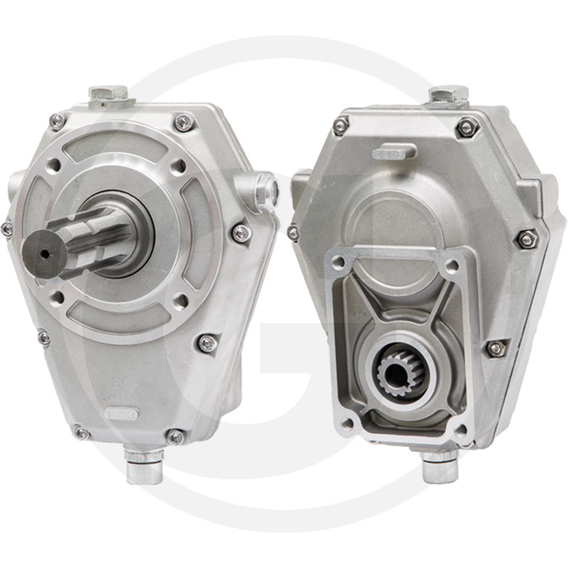ÜBERSETZTUNGSGETRIEBE mit Zapfwellenstummel
für Hydraulikpumpe BG2
Übersetztung 1:3,35