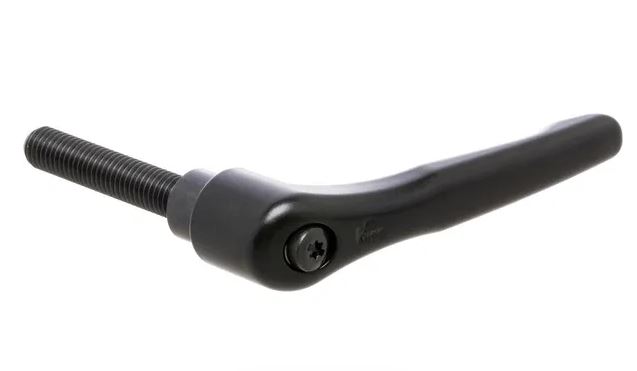 KLEMMHEBEL-SCHRAUBE M10 x 50 Stahlteil Güte 5.8 Handgriff mit Kunststoffbeschichtung