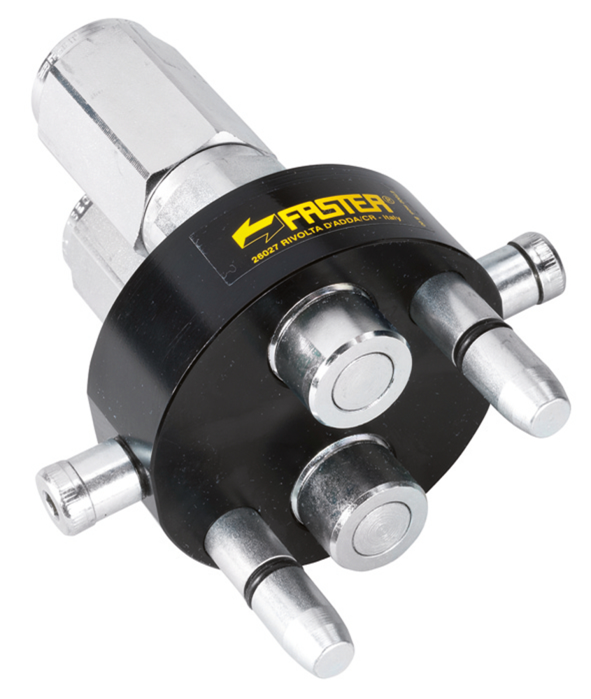 10009811_1 MULTIKUPPLUNG
FASTER 3P208M
Werkzeugseitig, 2x 1/2"
max. 70l/min. 250 bar
unter Druck kuppelbar