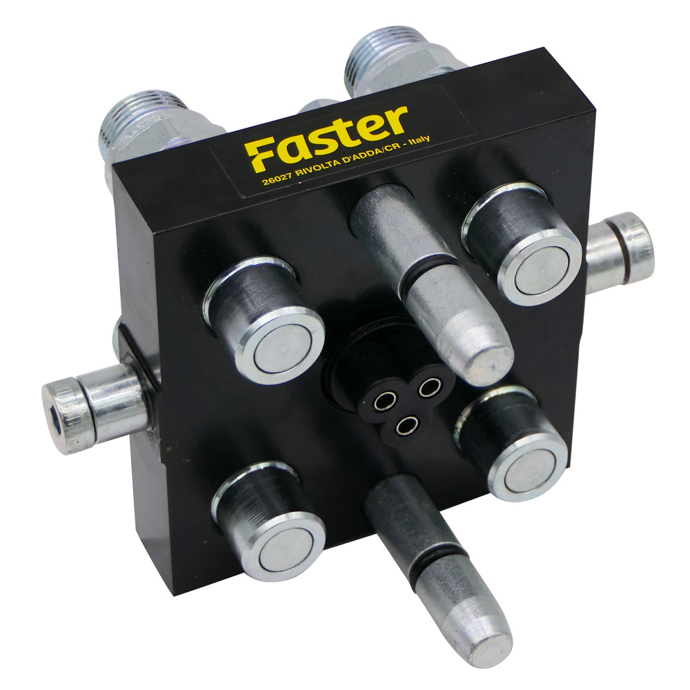 10009816_1 MULTIKUPPLUNG
FASTER 2P5061M
Werkzeugseitig, 4x 15L
max. 40l/min. 250 bar
3-pol. Elektroanschluß