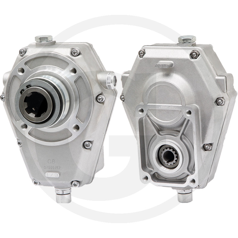 ÜBERSETZTUNGSGETRIEBE mit Aufsteckschnellverschluß
für Hydraulikpumpe BG2
Übersetztung 1:3,8