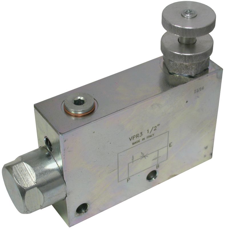 10116103_1 3 WEGE STROMREGELVENTIL 3/4"
Stahl, max. 350 bar
Eingang max. 120 l/min.
Regelstrom max. 100 l/mi