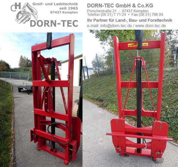 HUBGERÜST - für Dreipunkt KAT 2 - mit EURO-Aufnahme - Hubhöhe ca. 140cm für Silogeräte